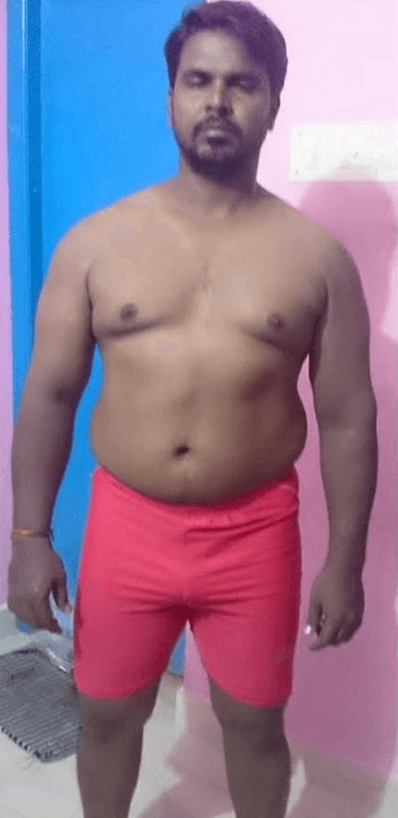 body transformation by Skelarmor - Suresh before